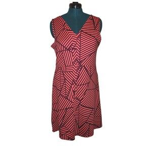 Title Nine Dress Size XL Sleeveless Geometric Pink Purple Athletic Dream…